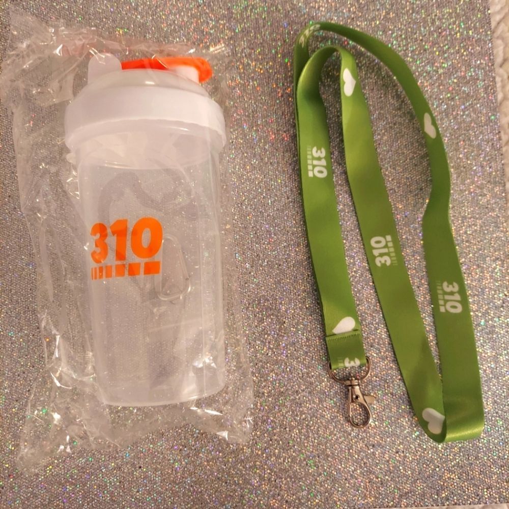 310 Nutrition Shaker Cup and Lanyard- NEW